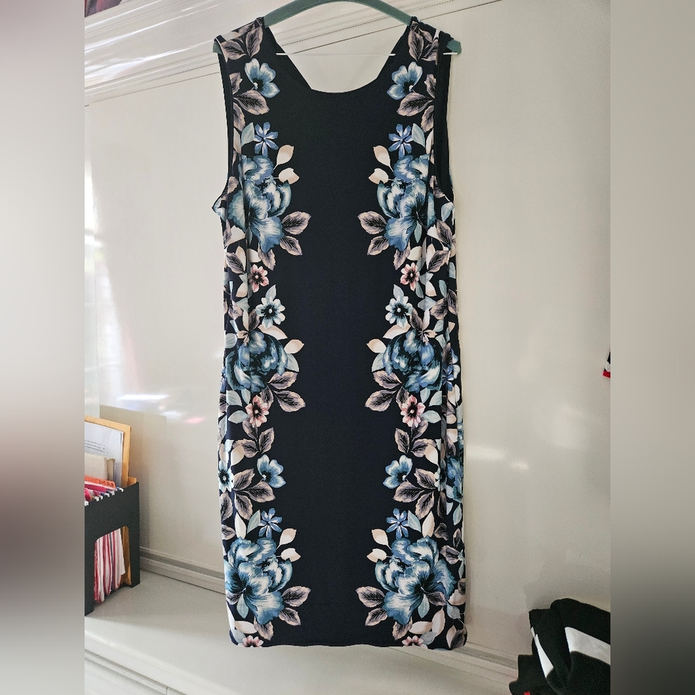 White House Black Market Reversible Dress sz 14